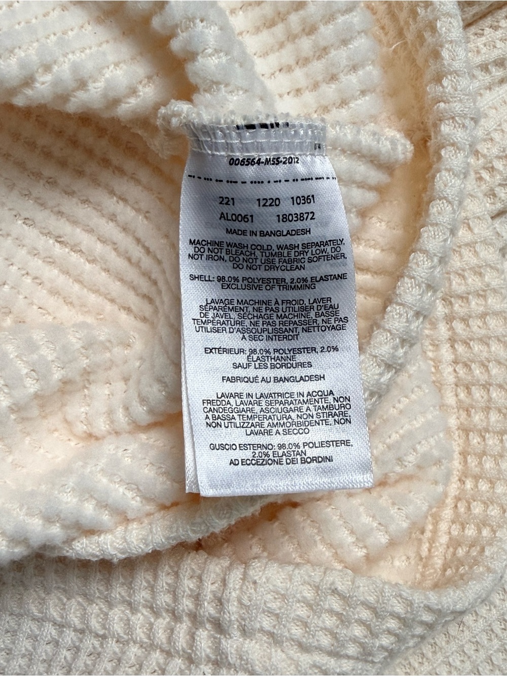 Columbia Omni-Heat Ivory Waffle Knit Turtleneck Thermal Top M - Picture 11 of 13